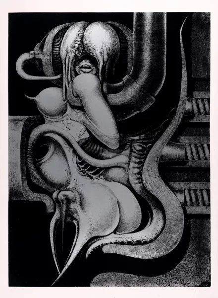 H. R. Giger — Portfolio. Biomechanoïden, 1969