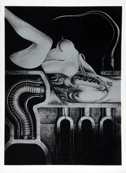 H. R. Giger — Blatt aus "Biomechanoiden", 1969