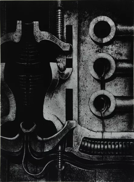 H. R. Giger — Blatt aus "Biomechanoiden", 1969