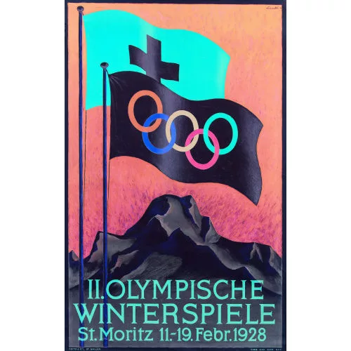 Hugo Laubi — "Olympische Spiele St. Moritz 1928".