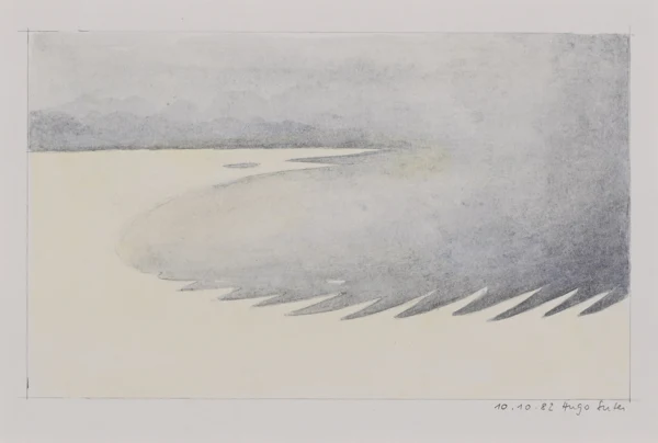 Hugo Suter — 2 Werke: G hat Zeit - Hitzetag, 2003; Ohne Titel, 1982