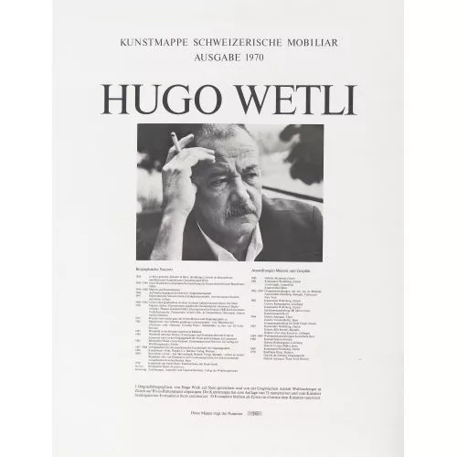 Hugo Wetli — "Kunstmappe Schweizerische Mobiliar".