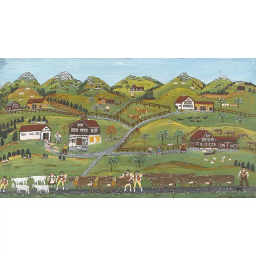Ida Meier — Alpaufzug im Appenzellerland.