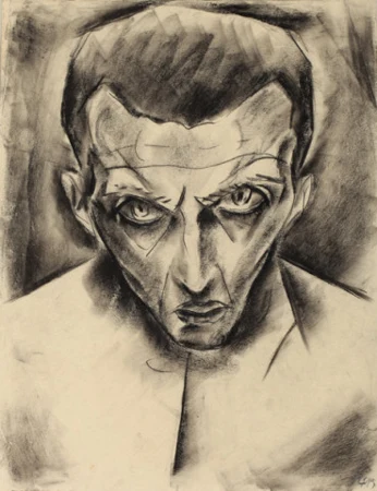 Selbstbildnis, Um 1920.
