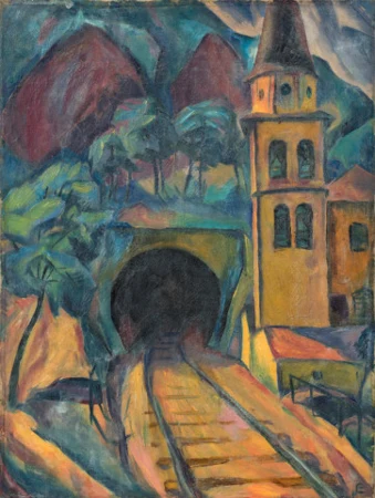 Eisenbahntunnel, um 1920