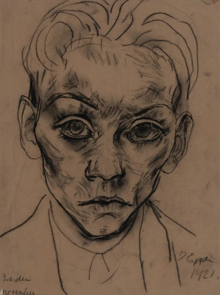 Ignaz Epper — Selbstportrait - Dresden November, 1921