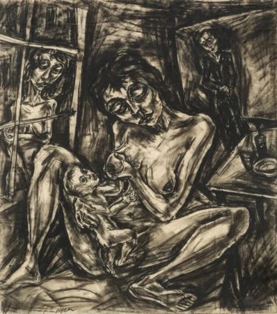 Stillende Mutter, um 1920
