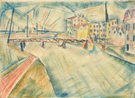 Industrielandschaft bei Zürich, um 1916-20