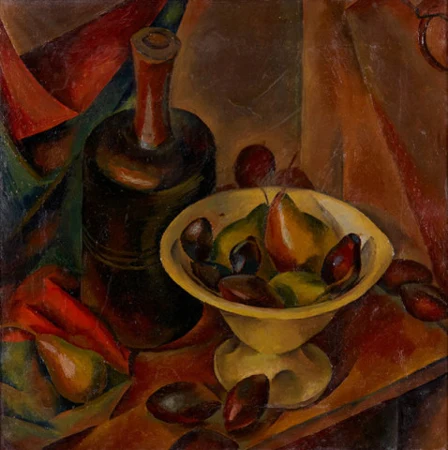 Stillleben mit weisser Schale, Um 1920.