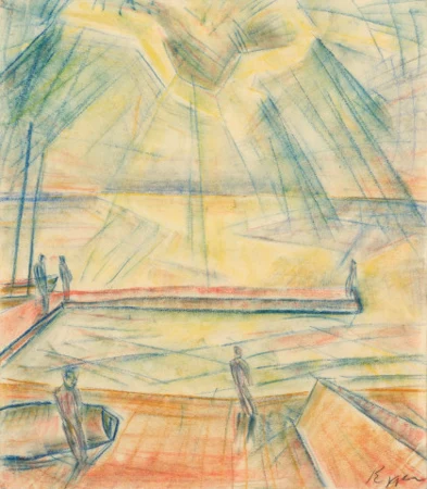 Hafenszene, um 1918