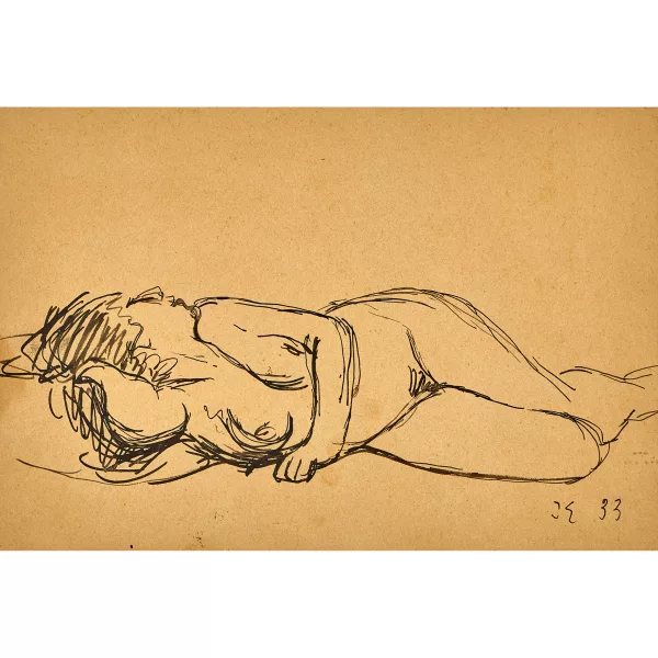 Ignaz Epper — Liegender weiblicher Akt.