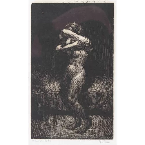 Ignaz Epper — "Sich entkleidendes Mädchen II".