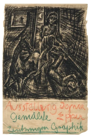 Figuren mit Pferd, um 1918/20