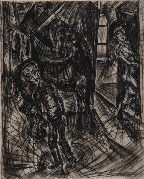 Ignaz Epper — Strassenszene, ca. 1918/20