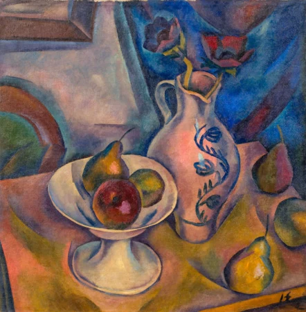 Stillleben mit Krug und Anemonen, um 1920