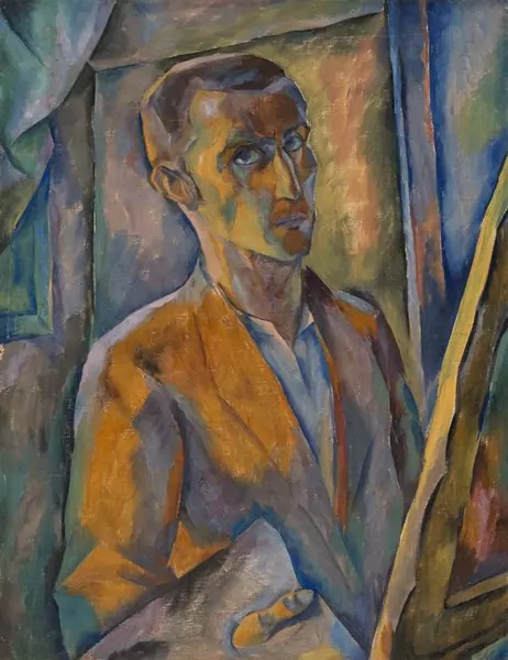 EPPER, IGNAZ — Selbstportrait an der Staffelei (Recto und Verso bemalt). Um 1916. — Koller Auktionen