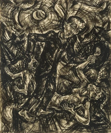 Figuren in Landschaft, um 1920
