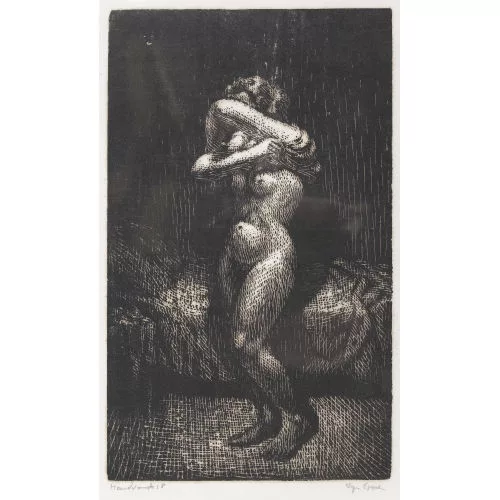 Ignaz Epper — "Sich entkleidendes Mädchen II".