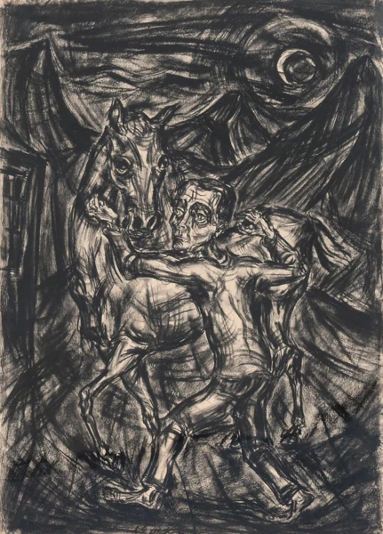 Ignaz Epper — Mann mit Pferd, 1918