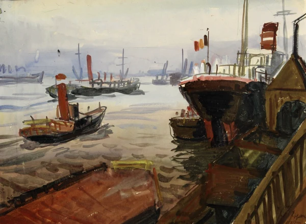 Ignaz Epper — Hamburger Hafen, 1928
