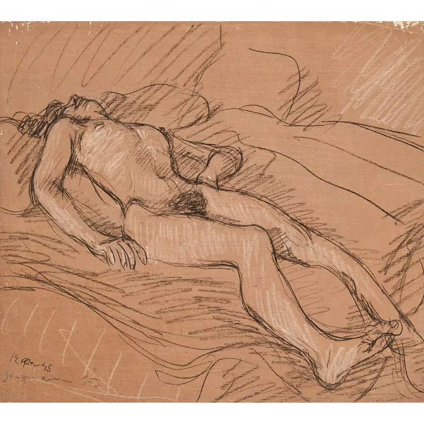 Ignaz Epper — Liegender weiblicher Akt.