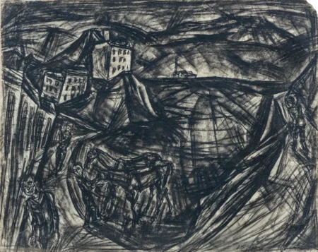Landschaft mit Pferden