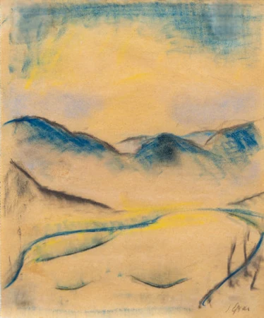 See mit Berglandschaft