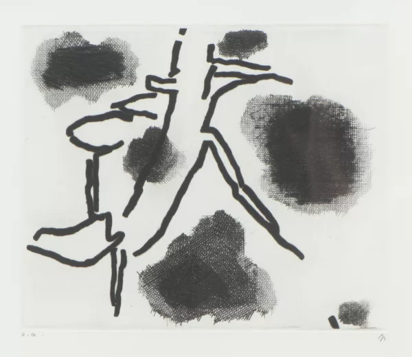 Ilse LIERHAMMER (1939), 'Composition abstraite', eau-forte — DognyAuction