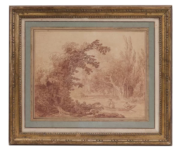 Hubert Robert — La promenade en barque