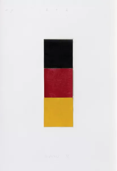 Gerhard Richter — Noir, rouge, or I, 1998