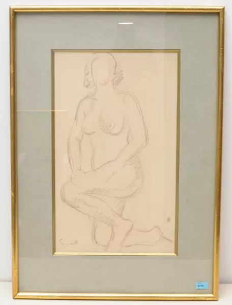 Othon Friesz — Knieender Frauenakt