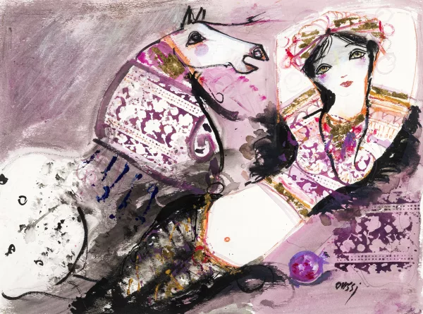 Nasser Ovissi — Woman with a horse