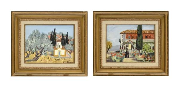 Yves Brayer — Chapelle dans les oliviers