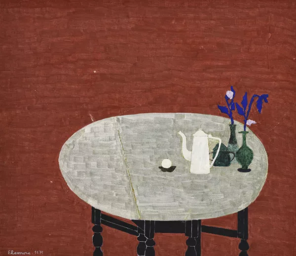 Eleonore Koch — Table avec fleurs et théière