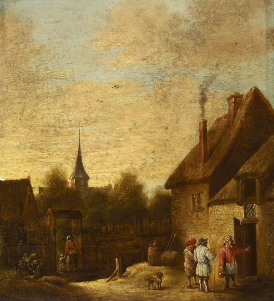 David Teniers le Jeune — Entourage de Teniers David — Dorfszene