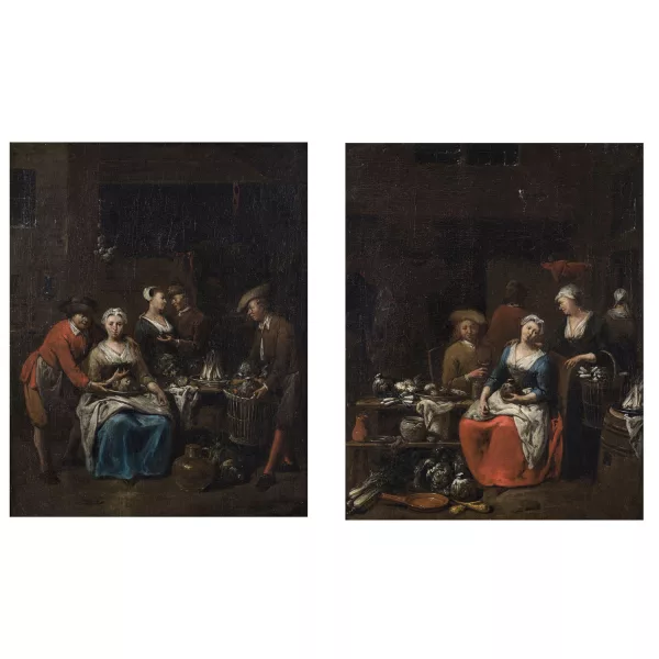 Jan Baptist Lambrechts — Original title: Scène d'intérieur, cuisine,