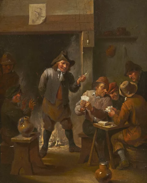 David Teniers le Jeune — D’après Teniers David — Interieurszene mit Personen