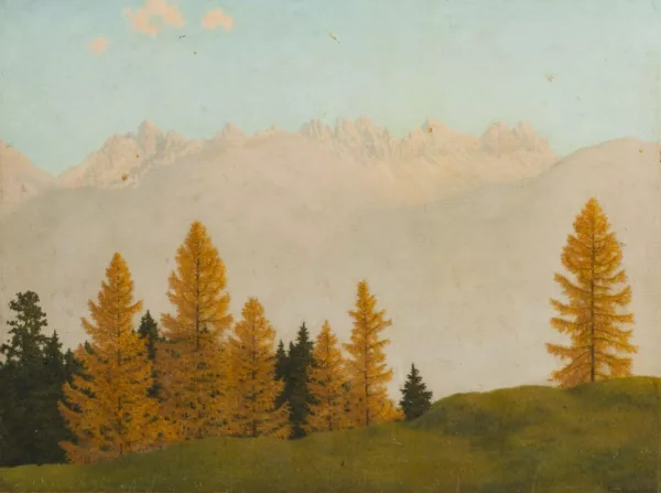 Felix Heuberger — Mélèzes et montagnes en automne