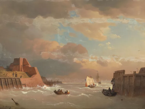 Andreas Achenbach — Abend in Vlissingen