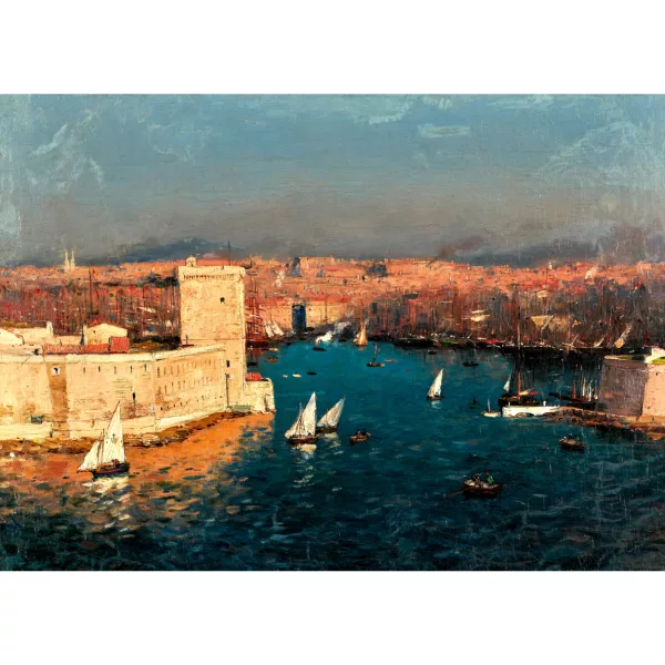 Jean-Baptiste Olive — Vue du port de Marseille.