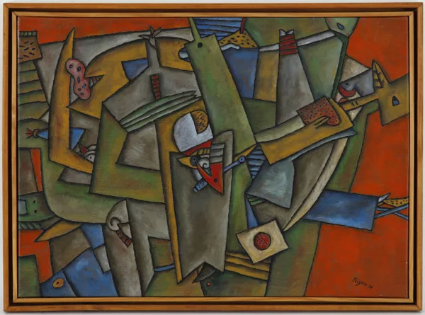 Adolfo Nigro — Titolo originale: Adolfo Nigro (1942), \\Retablo del mar\\, acrylique