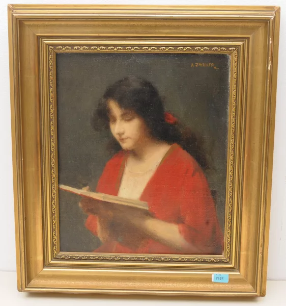 Marie-Augustin Zwiller — Bildnis einer Lesenden