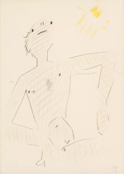 Jean Cocteau — Badender Harlekin