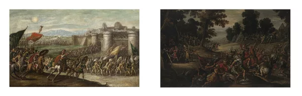 Sébastien Vrancx — Suiveur de Sebastian Vrancx — Enlèvement des Sabines et Prise de Jéricho