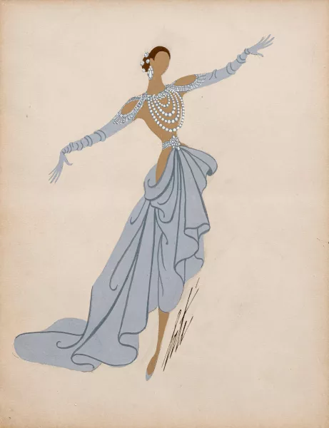 Erté — Openin Scene show girl