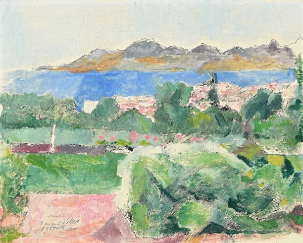 Jacques Villon — Paysage vue sur mer