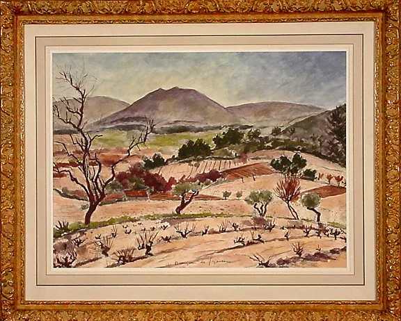 André Dunoyer de Segonzac — La montagne San Pëire, vue du Plan de la Tour