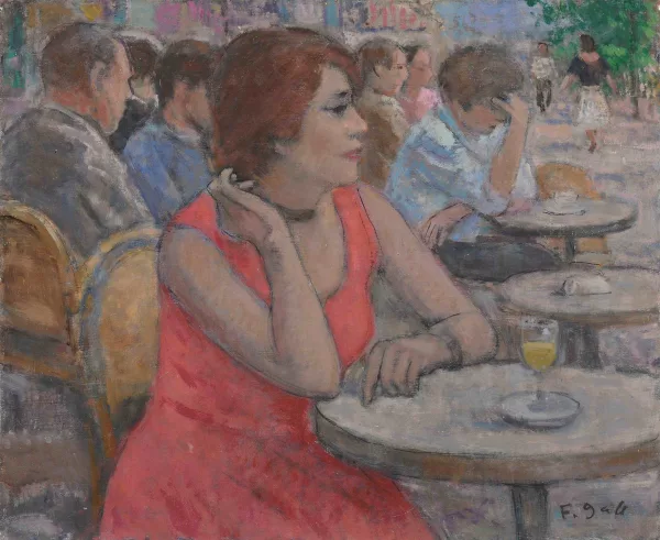 François Gall — A la terrasse du café