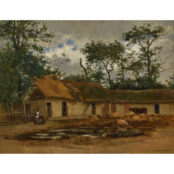 Emmanuel Damoye — Bauernhofszene.