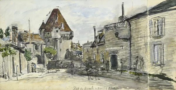 Johan Barthold Jongkind — Porte du Croux à Nevers